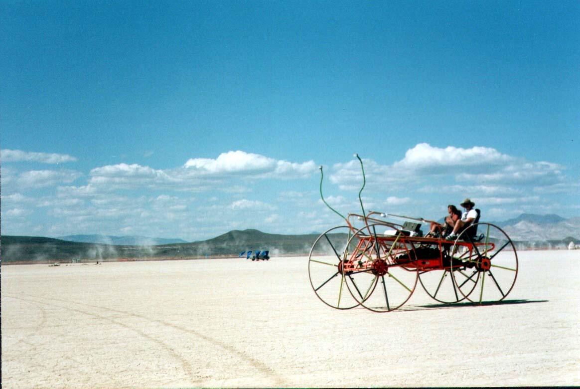 burningmanCarOldhighwheel