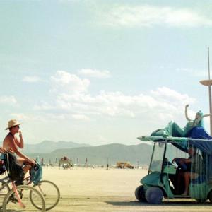burningmanCarBlue